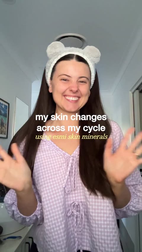 Instagram post by @breeelenehan for esmi Skin Minerals. Caption reads: [...] (over a month ago) I introduced....