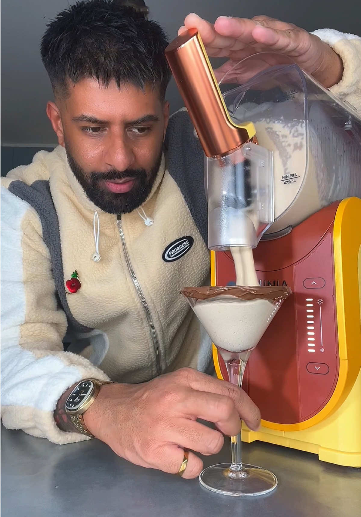 TikTok post by @lifeofdpk for Ninja Kitchen. Caption reads: Lesson 3 - No Waste of leftover Slushi 🕺 What....