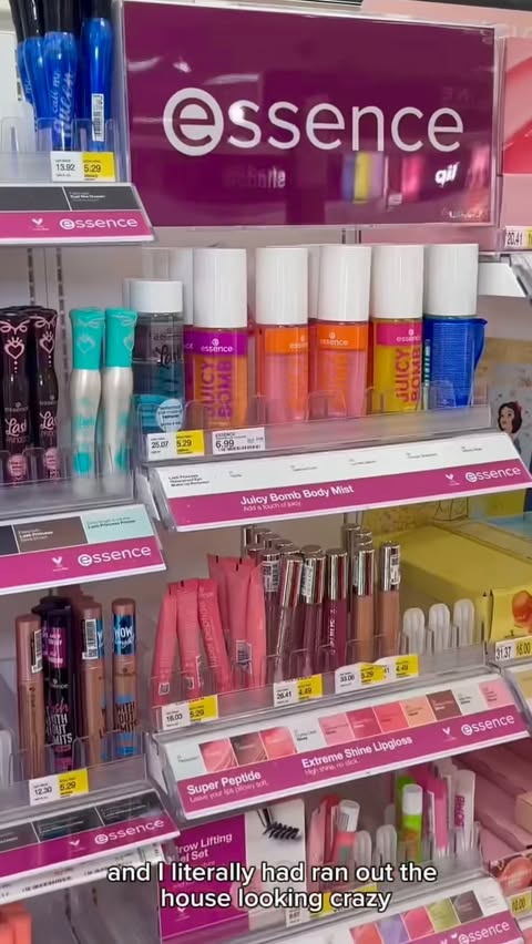 Instagram post by @emilypayampss for essence cosmetics. Caption reads: #ad #essencepartner running errands with my mom....