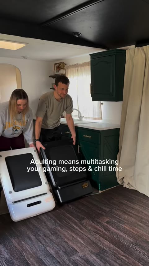 Instagram post by @amyyelle_ for WalkingPad. Caption reads: [...] least we can now multitask with our....