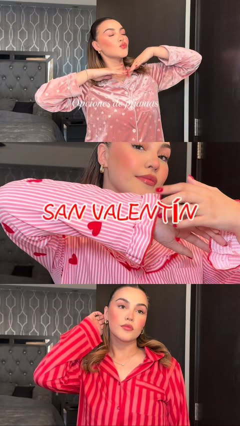 Instagram post by @normapetris for SHEIN. Caption reads: SAN VALENTÍN x SHEIN 💘. ¡Descarga la app de....