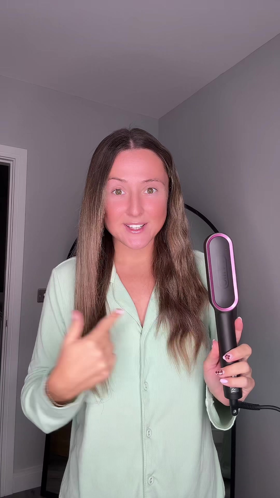 TikTok post by @k4tyl33 for TYMO Beauty. Caption reads: Can we take a minute to appreciate the difference....