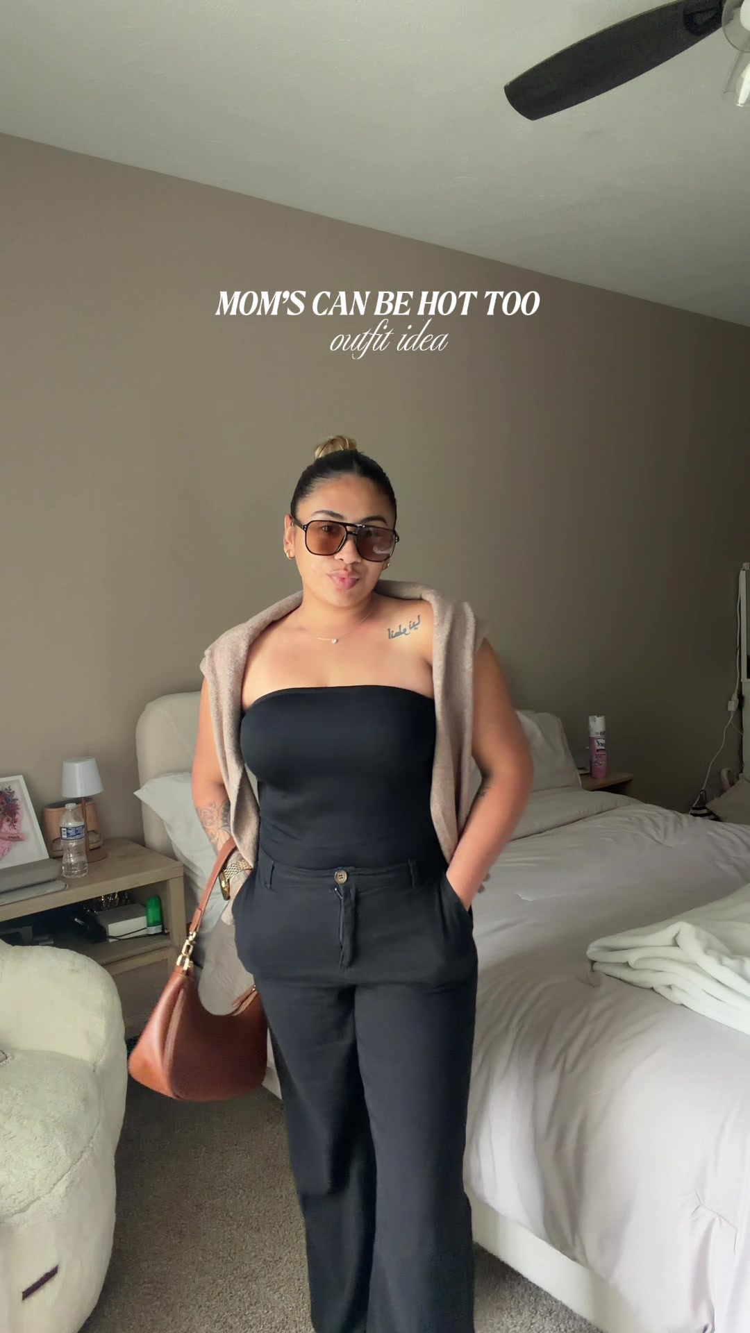TikTok post by @kay.alondraa for OQQ. Caption reads: @O QQ a outfit inspo for my moms out there....