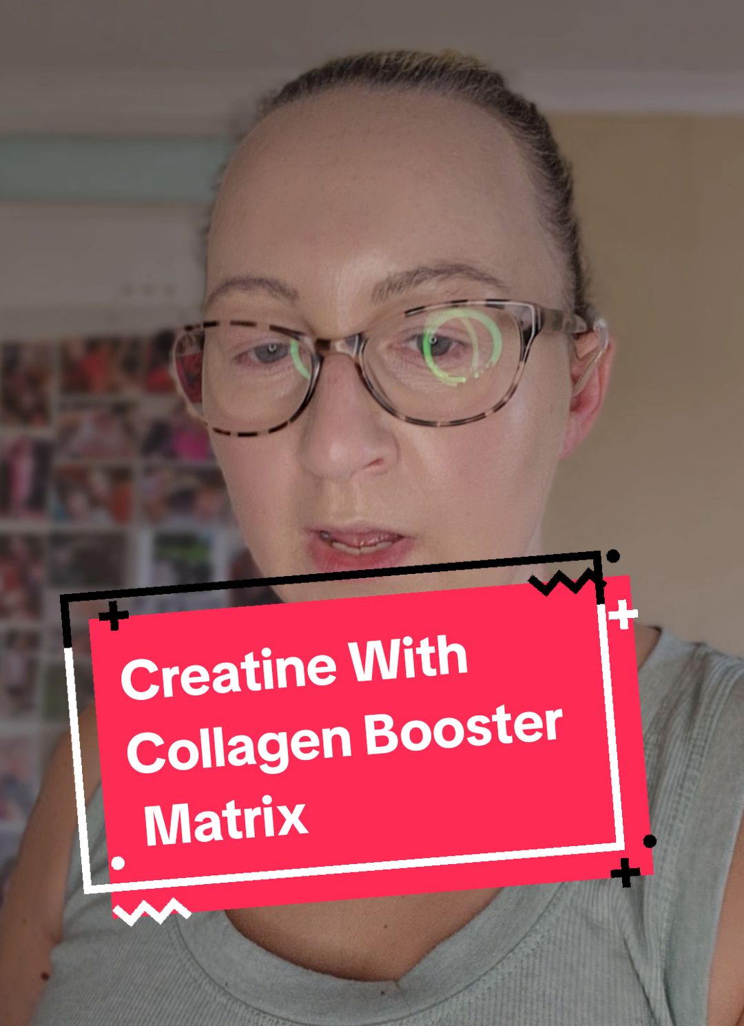 TikTok post by @rhirhimay for BetterAltUK. Caption reads: A creatine with collagen with @BetterAltUK....