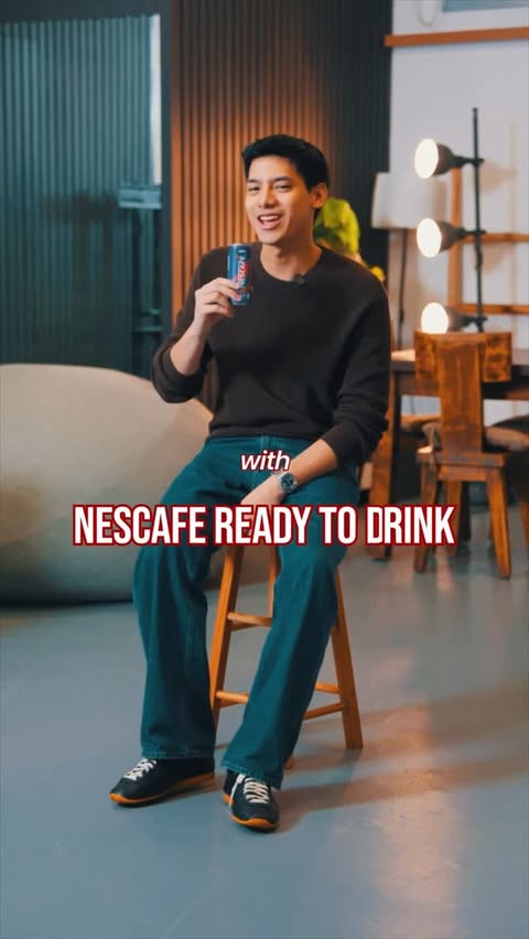 Instagram post by @seanlucas__ for NESCAFÉ Philippines. Caption reads: Antok? Pagod? Burnout? NAAAAAHHH Bring the HYPE....