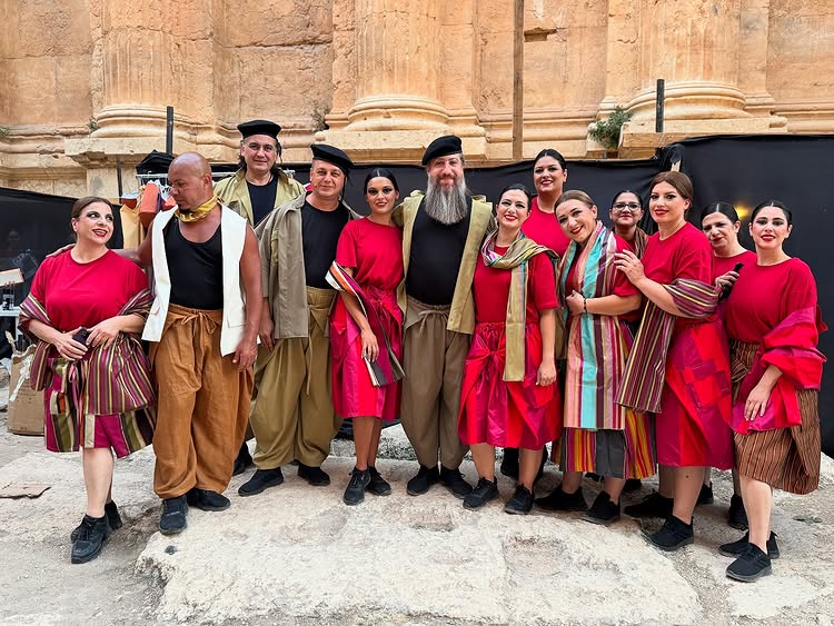 Instagram post by @baalbeckfestival for UNESCO. Caption reads: We’re proud of our partnership with the....