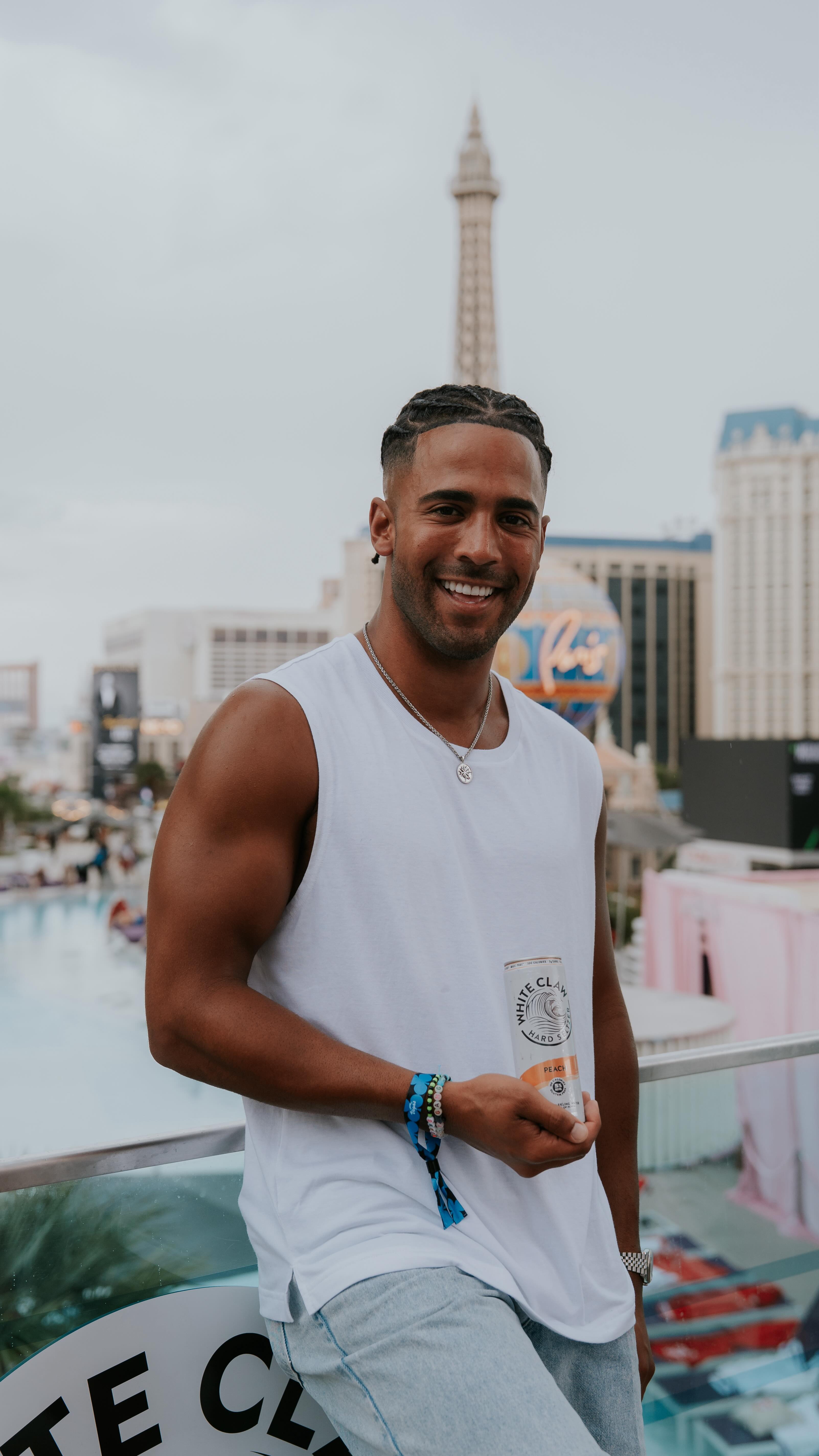 Instagram post by @kendallwashington for White Claw. Caption reads: Nausty Gang x Daddy Gang @whiteclaw.