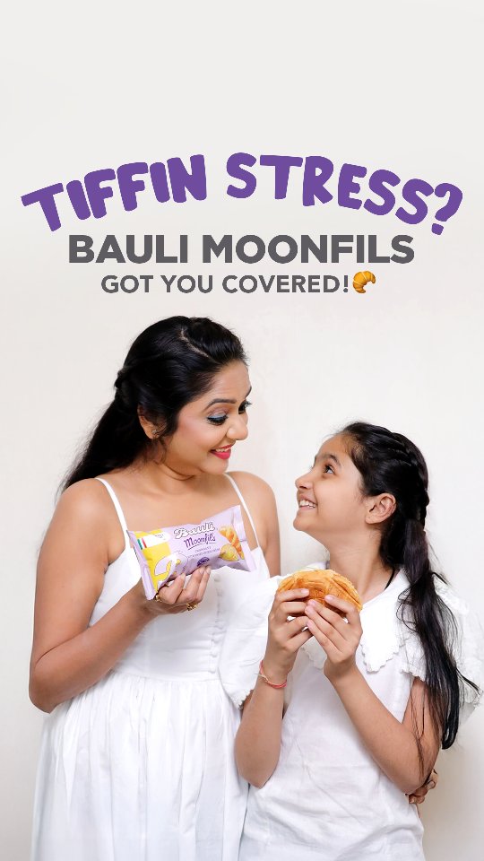 Instagram post by @crazy_busy_mom for Bauli. Caption reads: [...] 🥐💖 Made with their secret ingredient;....