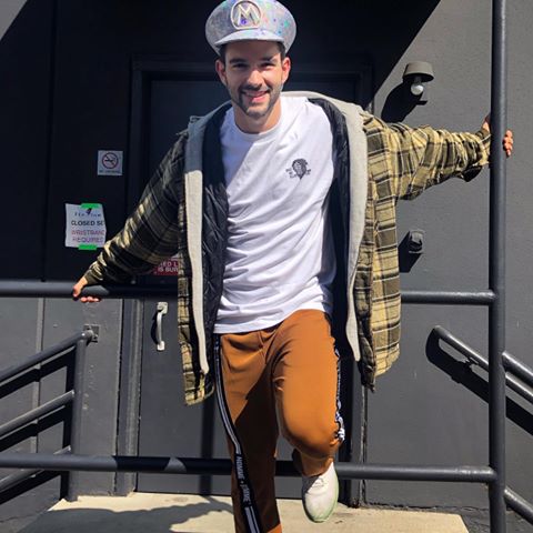 Instagram post by @richardbiglia for BlocLA. Caption reads: [...] you @roonzk for the fun choreo and @blocla....