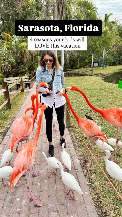 Instagram post by @mini.jetsetter for VISIT FLORIDA. Caption reads: Comment FLORIDA for my Kid-Friendly Guide #AD |....