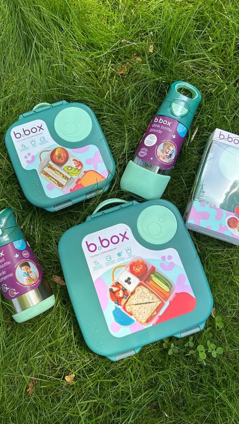 Instagram post by @michelleandmine for b.box for kids. Caption reads: [...] lunches to family adventures, the....