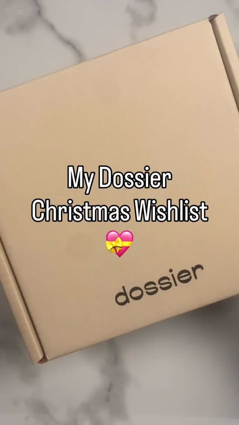 Instagram post by @ren.beauty.ugc for Dossier. Caption reads: #ad // My @dossierperfumes Christmas Wishlist....