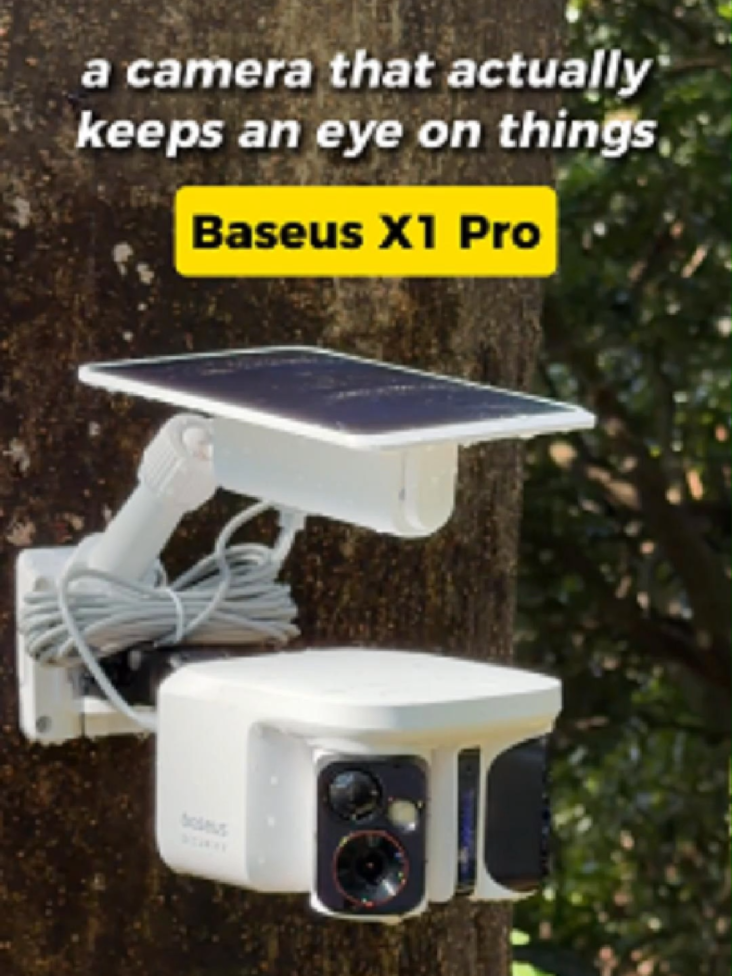 TikTok post by @baseus.us for Kickstarter. Caption reads: [...] bio. Grab up to 48% OFF as an early backer....