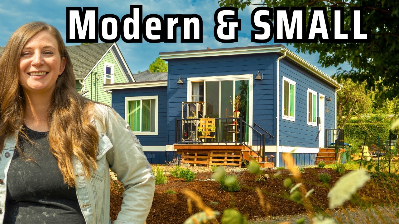 YouTube post by @TinyHouseExpedition for Eufy. Caption reads: Mom Bought a Small House with This Affordable....