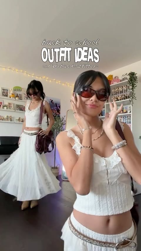 Instagram post by @itsgracetran for Urban Outfitters. Caption reads: [...] back-to-school szn just for uuu....