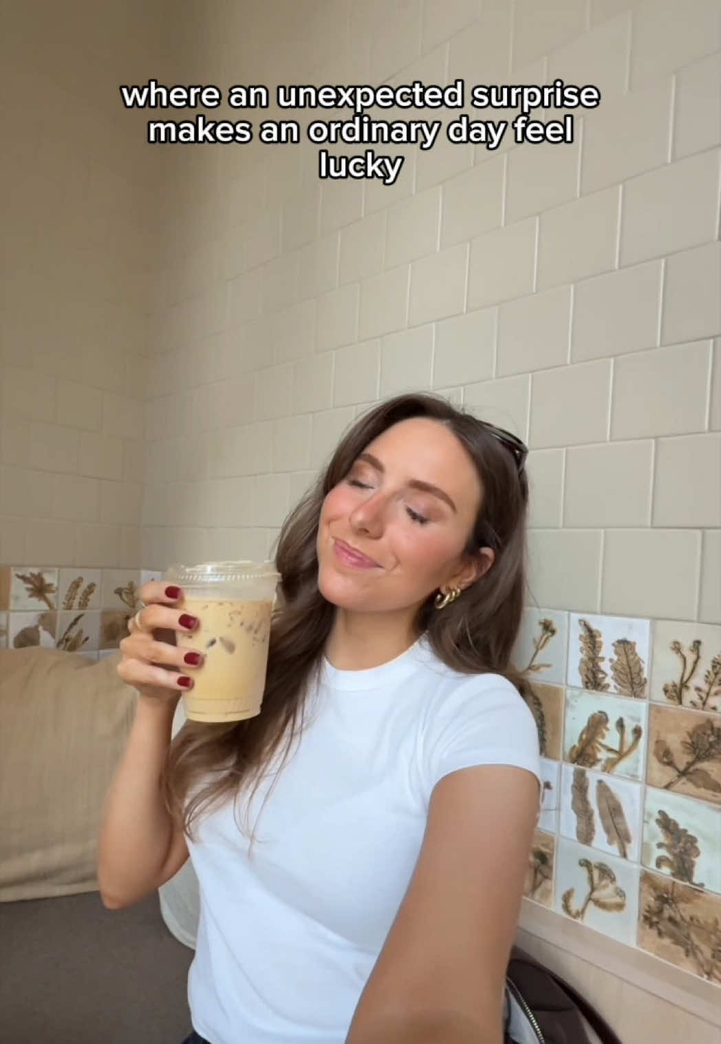 TikTok post by @emilygrace.26 for Lucky Brand. Caption reads: [...] luck found you! #GoodFortuneFindsYou @Lucky....