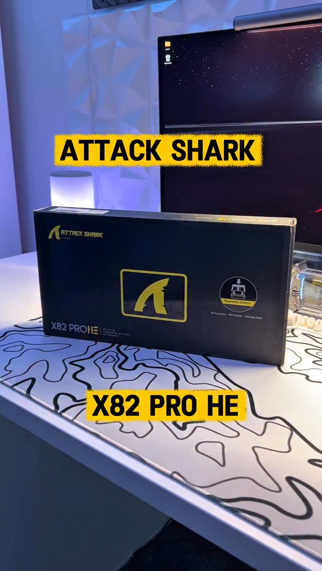 Instagram post by @gregzy.setup for Attack Shark. Caption reads: [...] Collaboration and a huge thank you to....