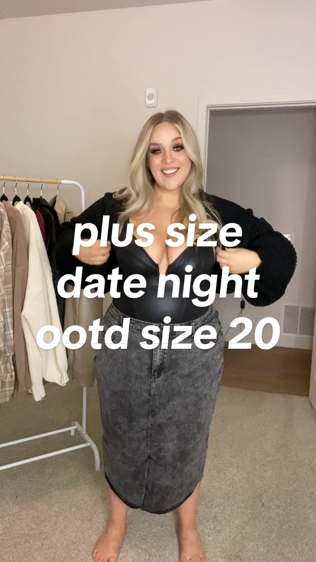 TikTok post by @danyelleeee for Lane Bryant. Caption reads: shapewear, but make it your outfit 🖤  a little....
