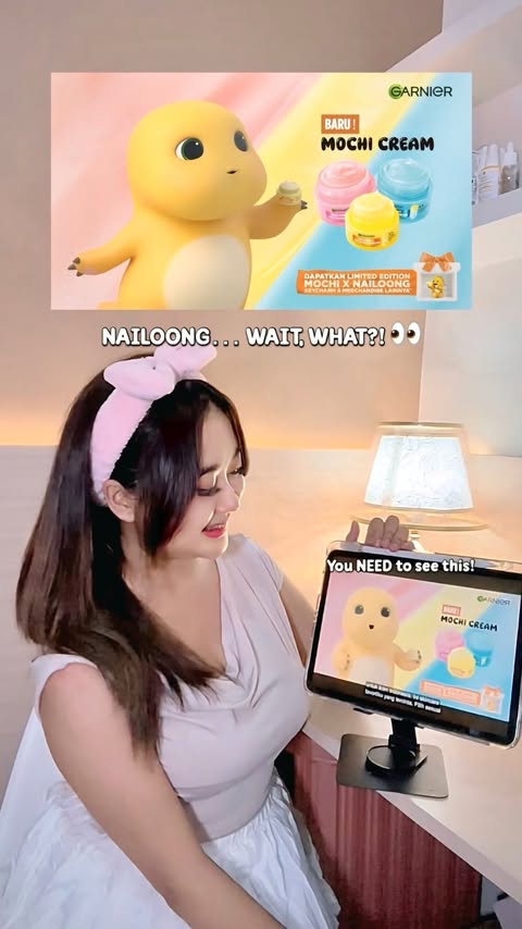 Instagram post by @salshabilala_ for Garnier Indonesia. Caption reads: [...] & matte all day. Try it too!....