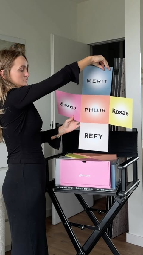 Instagram post by @krzyszkowska for Kosas. Caption reads: [...] guys ❤️ Paczka PR / reklama @refybeauty....