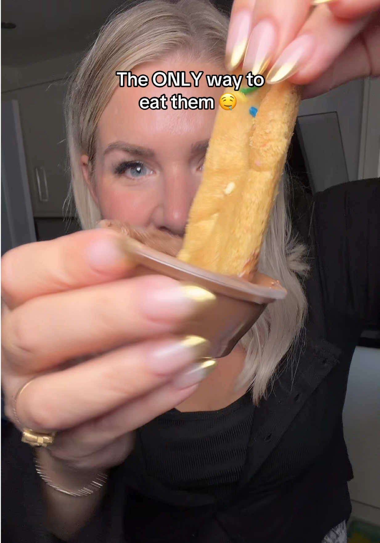 TikTok post by @sj.unfiltered for Ooh & Aah. Caption reads: Dirty cookie fries from @Ooh & Aah Cookies are a....