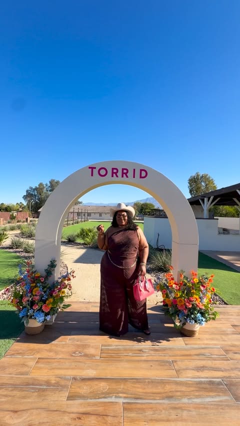 Instagram post by @morgiemone for Torrid. Caption reads: BAYBEEE @torrid invited ya girl on a brand trip to....