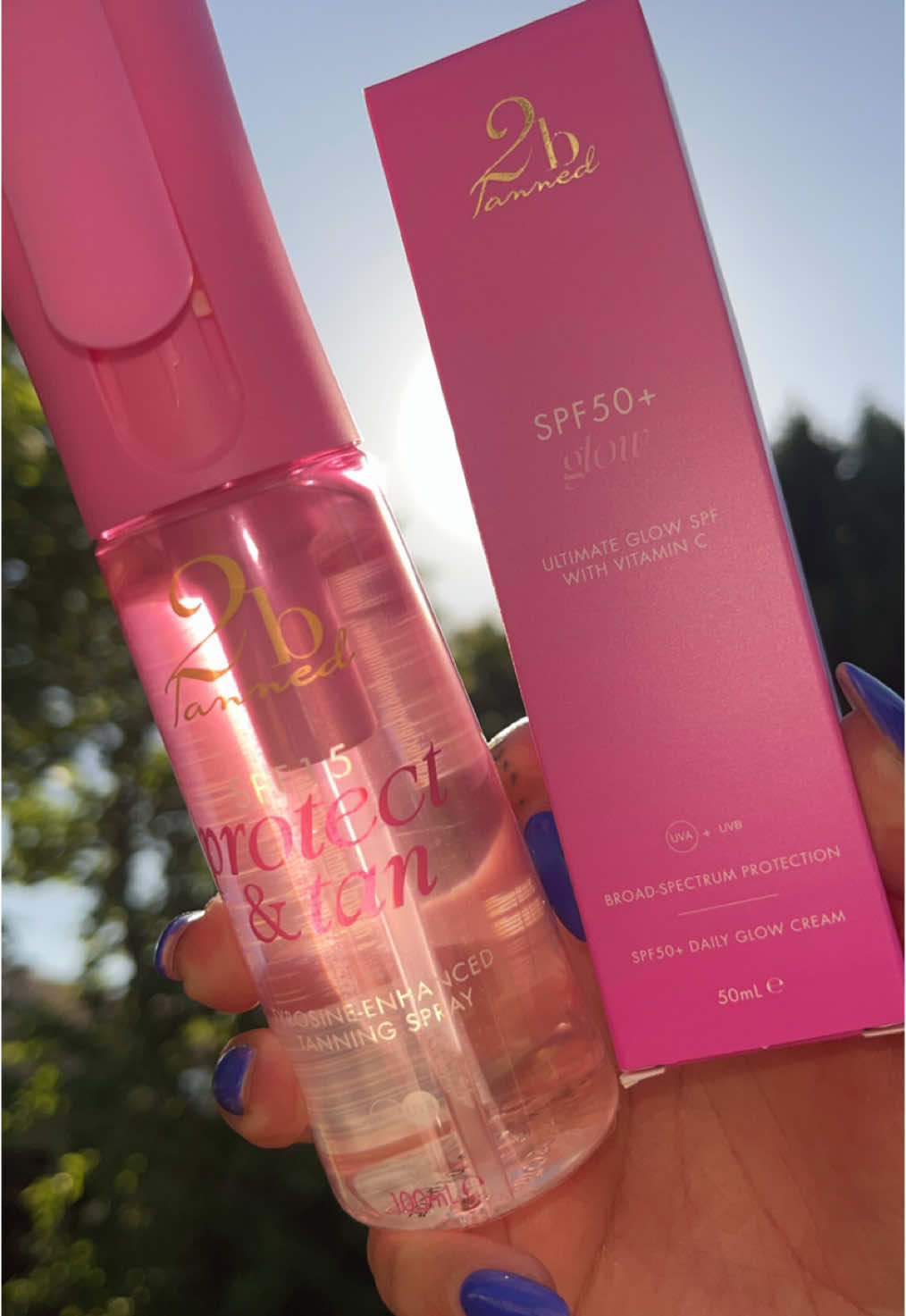 TikTok post by @samanthagrantmua93 for 2bTanned. Caption reads: It’s finally here 😍 @2btanned new launch of there....