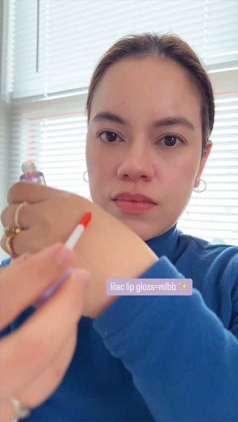 Instagram post by @magentavillegas for CHILLAB. Caption reads: [...] is Magic Lilac Plumping Lip Oil from....