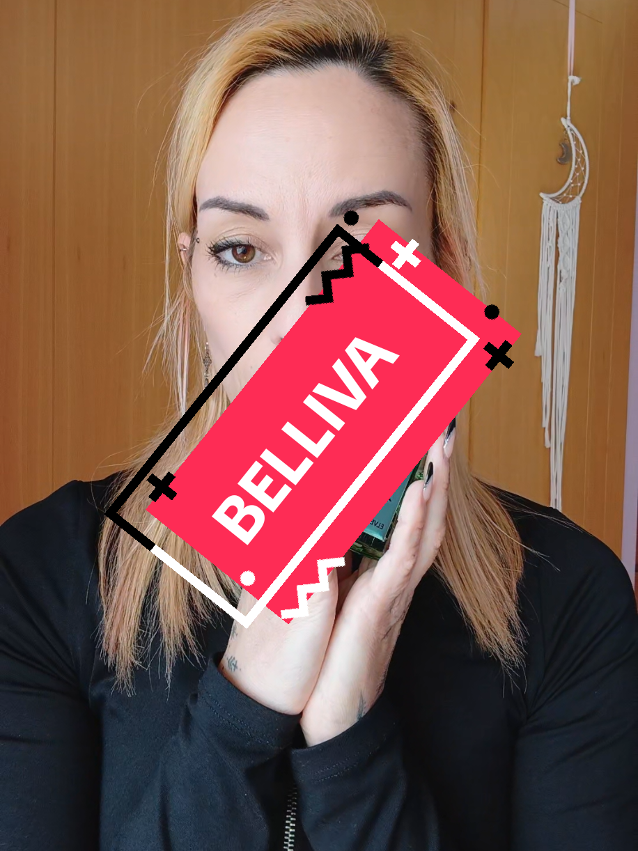 TikTok post by @krystal_dulce for Belliva Beauty. Caption reads: #Gracias @bellivabeautyes por todo 🖤....
