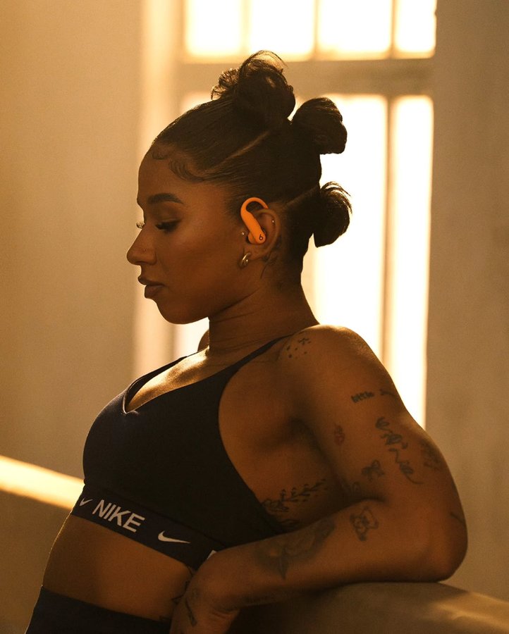 Instagram post by @jordanchiles for Beats by Dre. Caption reads: In a world that moves fast, music allows me 
to....