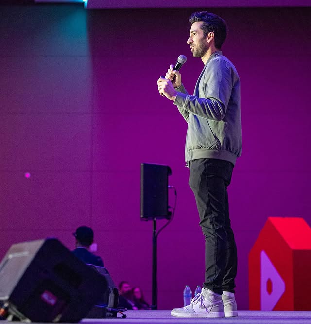 Instagram post by @youshaei for Thinkific. Caption reads: [...] launching a Creator Accelerator with....