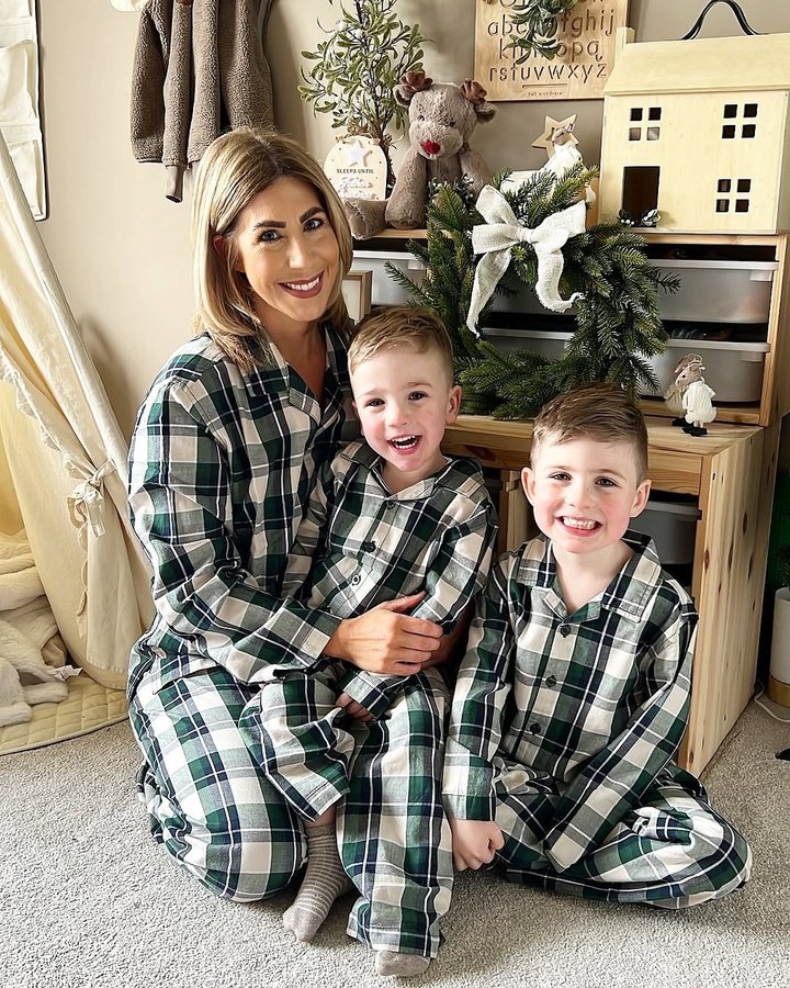 Instagram post by @kirstyannemarr for Polarn O. Pyret. Caption reads: [...] faces! Our pjs are from the lovely....