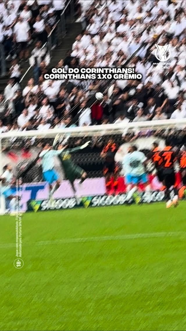 Instagram post by @ogremiocopeiro for Betano. Caption reads: Gol do Corinthians aos 16 minutos do primeiro....