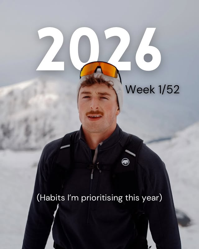 Instagram post by an influencer for Jeep UK. Caption reads: Habits I’m prioritising for 2026… Week 1/52 Gym in....