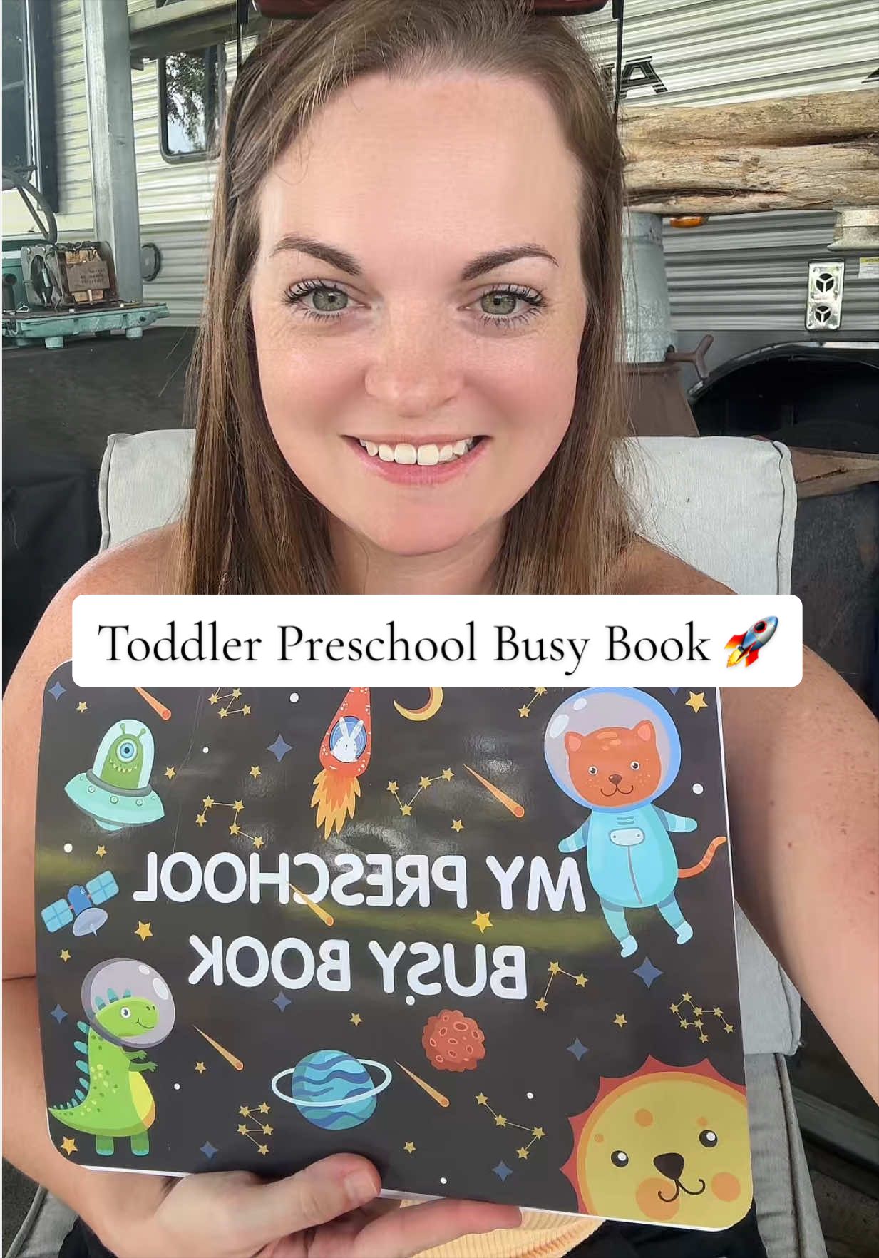 TikTok post by @brittanymolder for Mallify. Caption reads: [...] #learningforkids #activitybook @Cool Mallify....