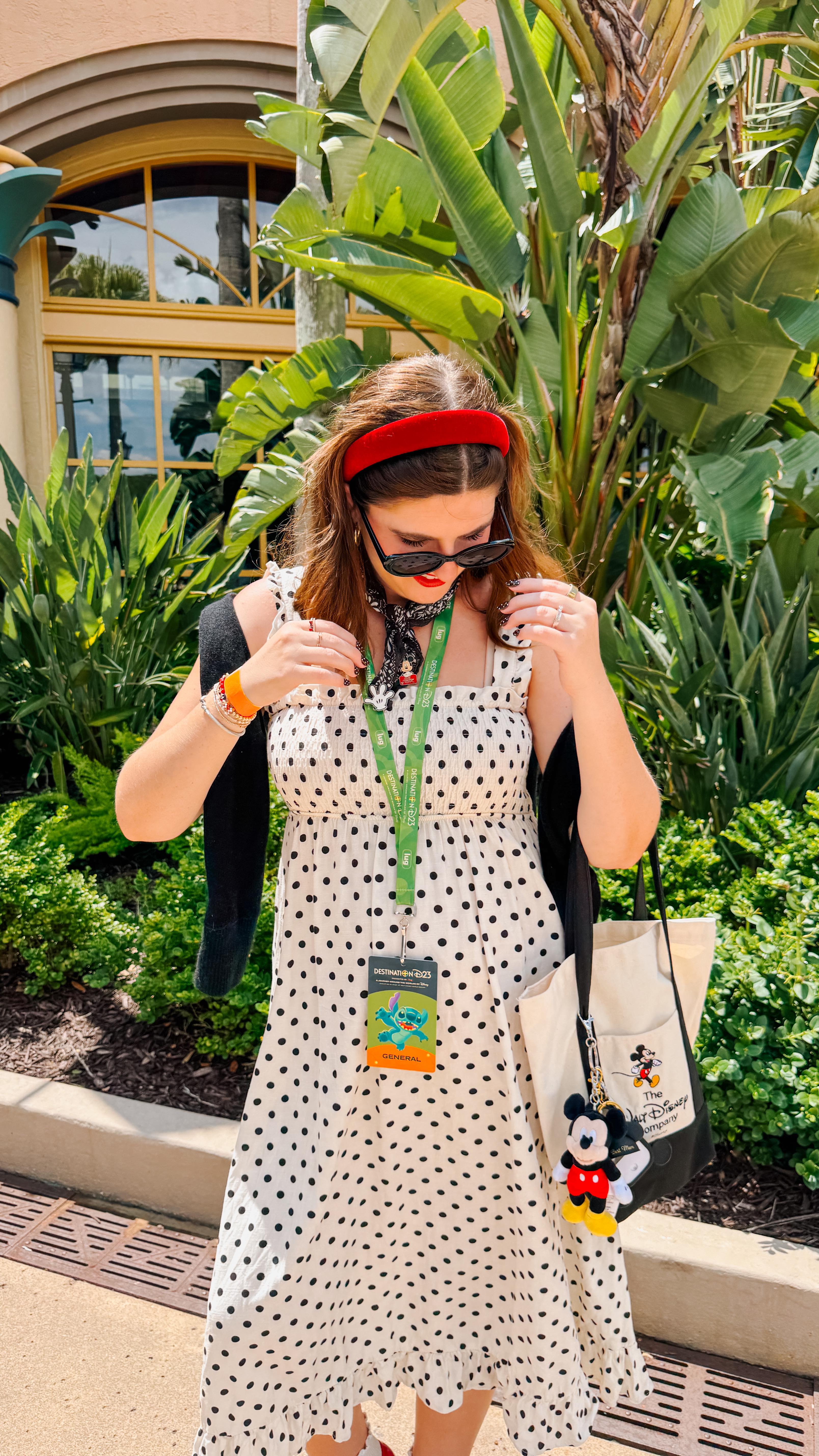 Instagram post by @saraigracesmith for Disney Channel. Caption reads: next stop : Destination @disneyd23 🐭✨🗺️📍🧭

My....