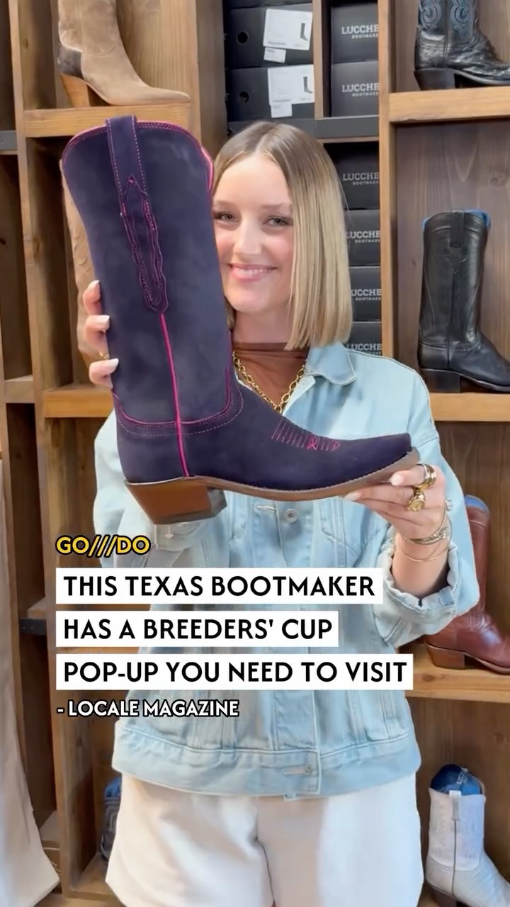 Instagram post by @blakelymcevoy for Lucchese. Caption reads: L E G E N D A R Y /// bootmaker @lucchese brings....