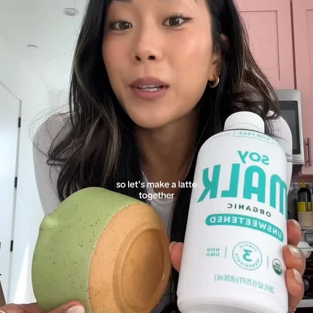 Instagram post by @matchamommyy for MALK Organics. Caption reads: Soy matcha latte ft @malkorganics!!!

#matcha....