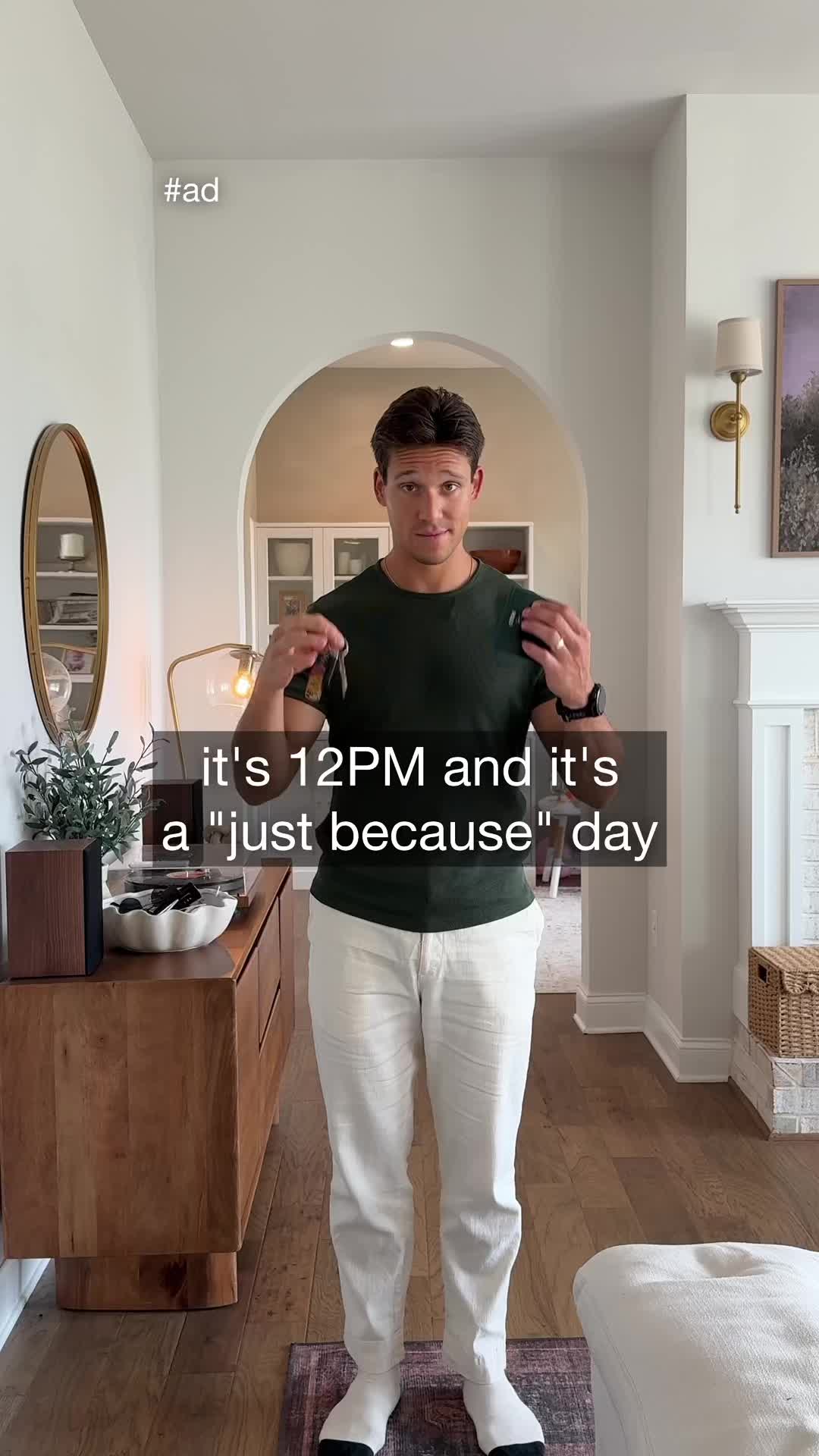 TikTok post by @zachwebber29 for Starbucks. Caption reads: #AD just because day - got the energy boost I....