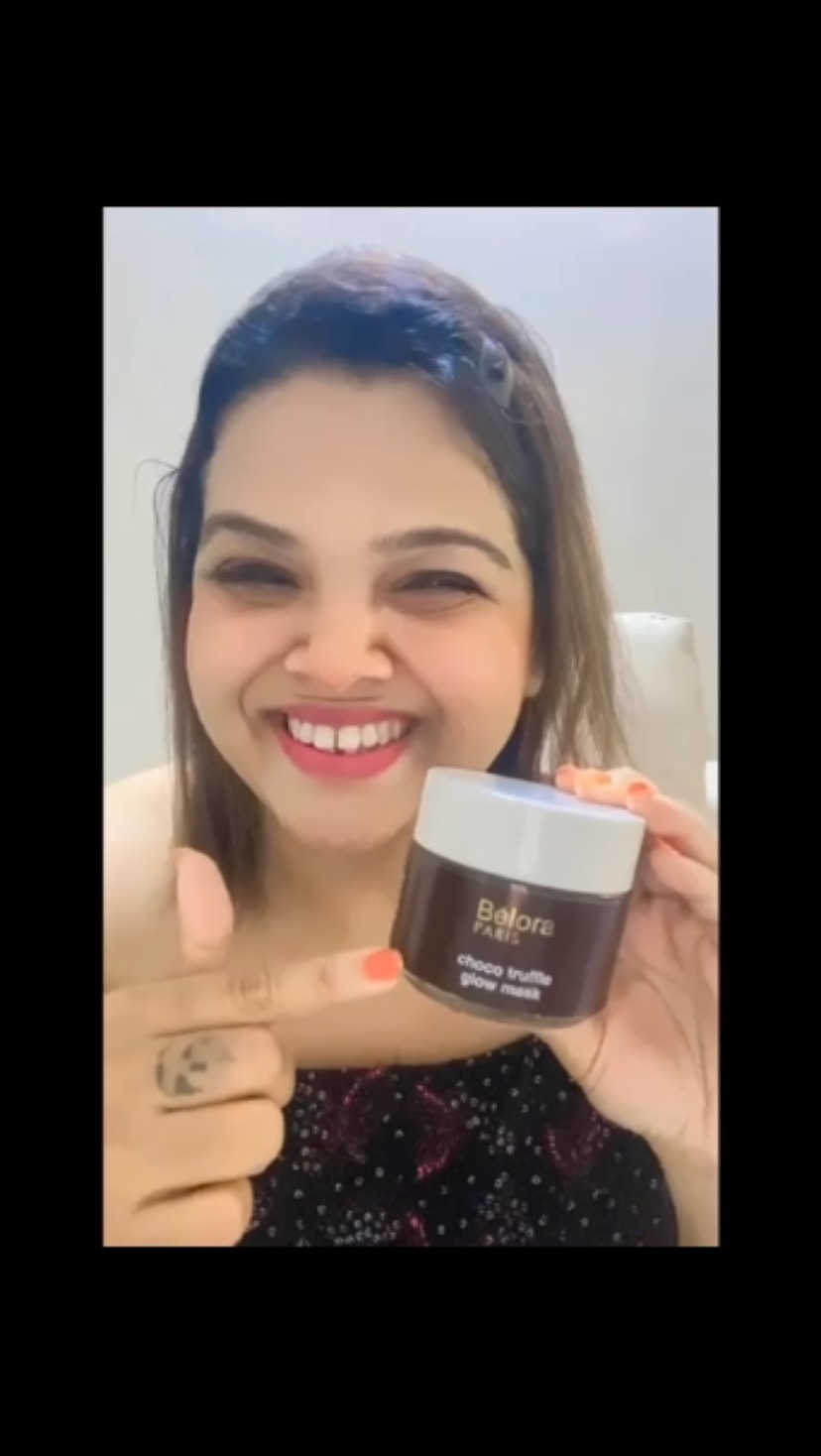 Instagram post by @priyankka_priii for Belora. Caption reads: International brand Belora Paris brings Choco....