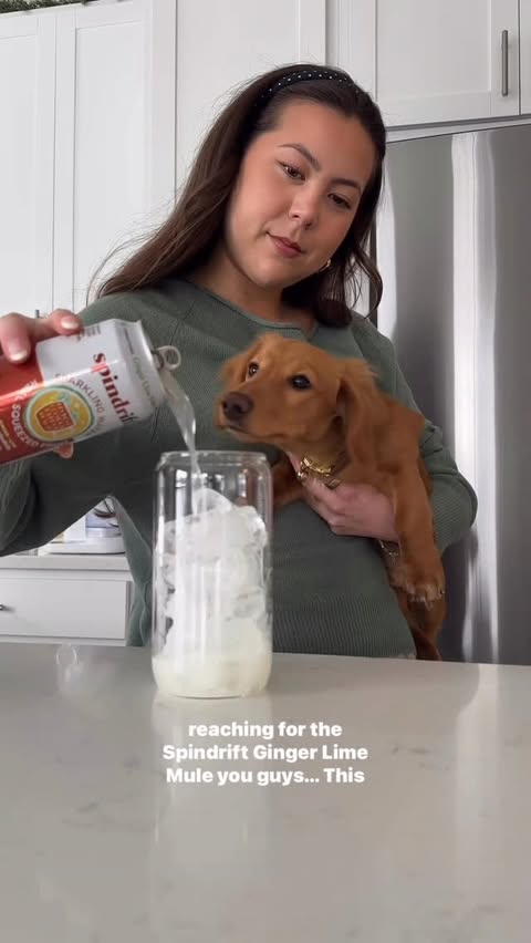 Instagram post by @rianna_lotito for Spindrift. Caption reads: [...] freshness in every can!🍋🟩 NEW....