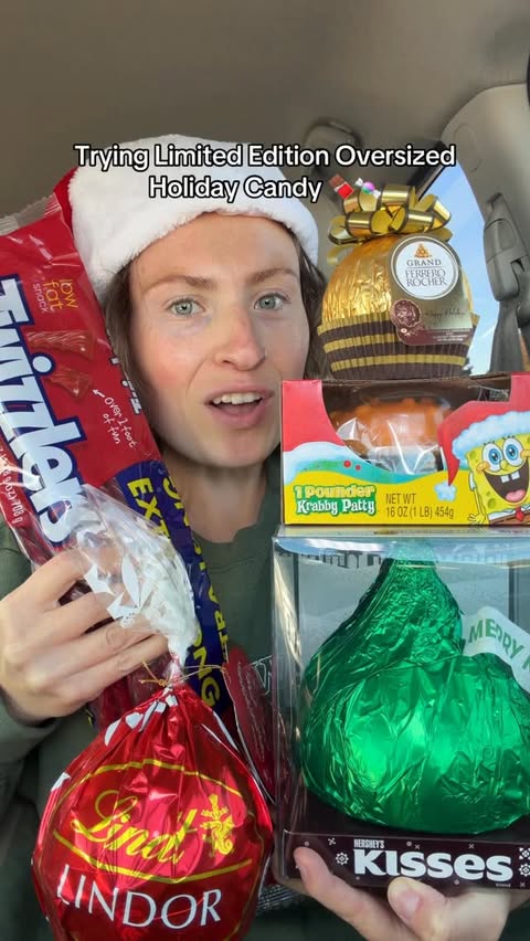 Instagram post by @morganchomps for Hersheyland. Caption reads: Should I go back for the 3lb. Hershey’s bar or…....