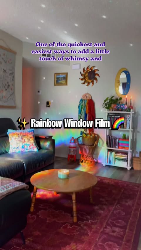 Instagram post by @whimsical.daydreamer for Rabbitgoo. Caption reads: (AD) ✨okay but these window films legit turn my....