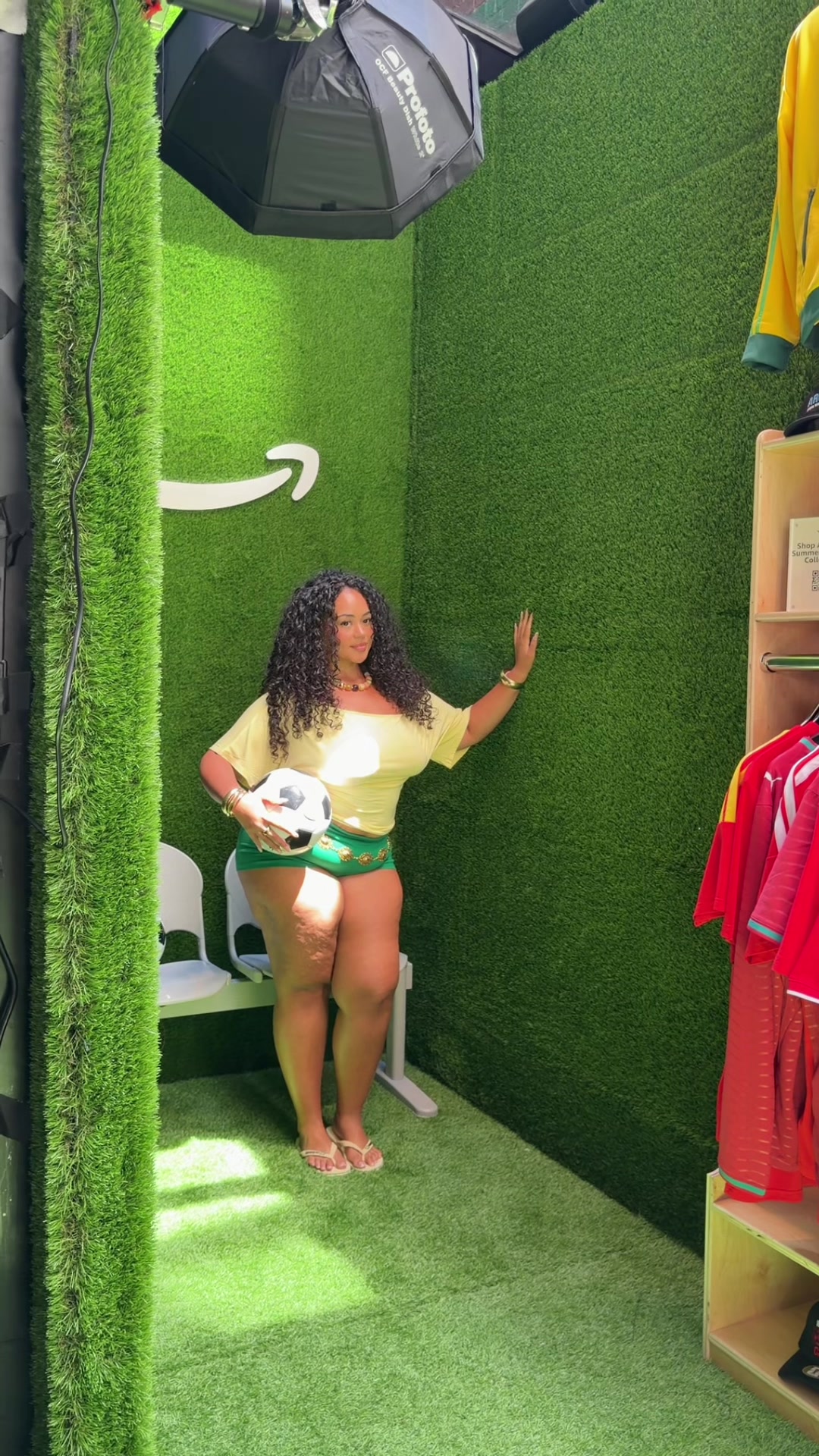 TikTok post by @phaithmontoya for Amazon Influencer ID. Caption reads: My first World Cup thanks to @Amazon summer of....