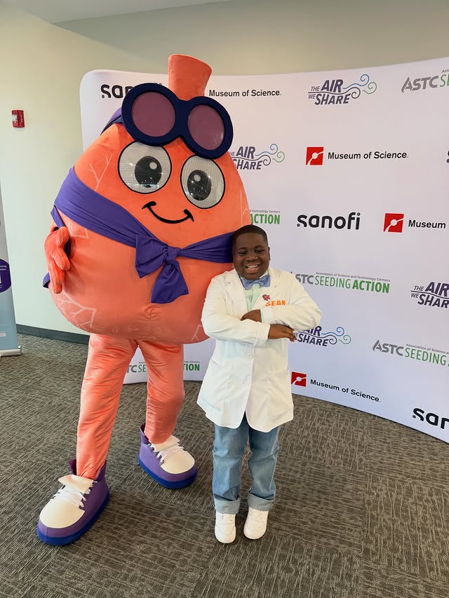 Instagram post by @seanthesciencekidofficial for Sanofi. Caption reads: [...] about it matters. A big thanks to Sanofi for....