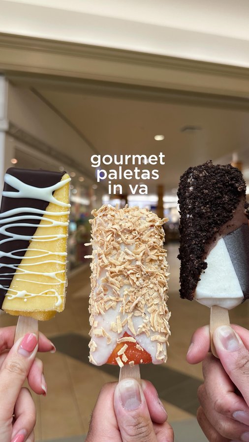 Instagram post by @happy_dmv for Morelia Gourmet Paletas. Caption reads: Customize your own gourmet paleta at....