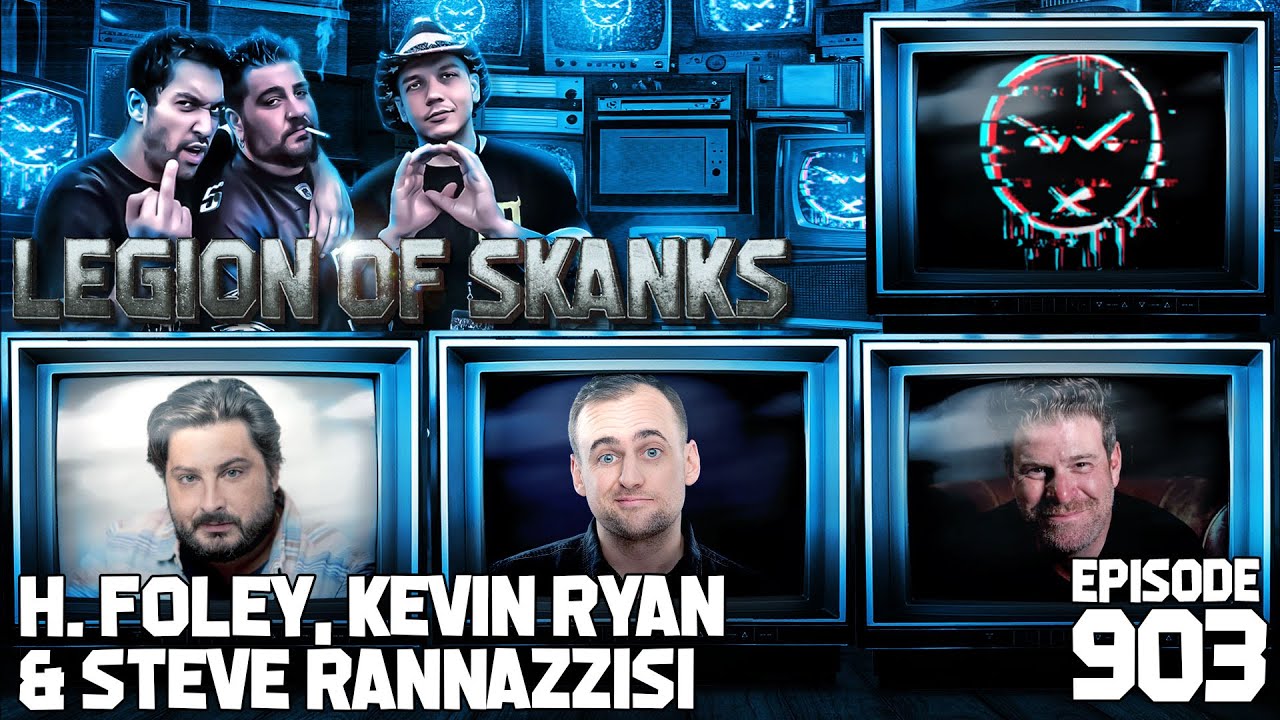 YouTube post by @LegionPodcast for Sheath Underwear. Caption reads: LOS w H. Foley, Kevin Ryan, & Steve Rannazzisi -....