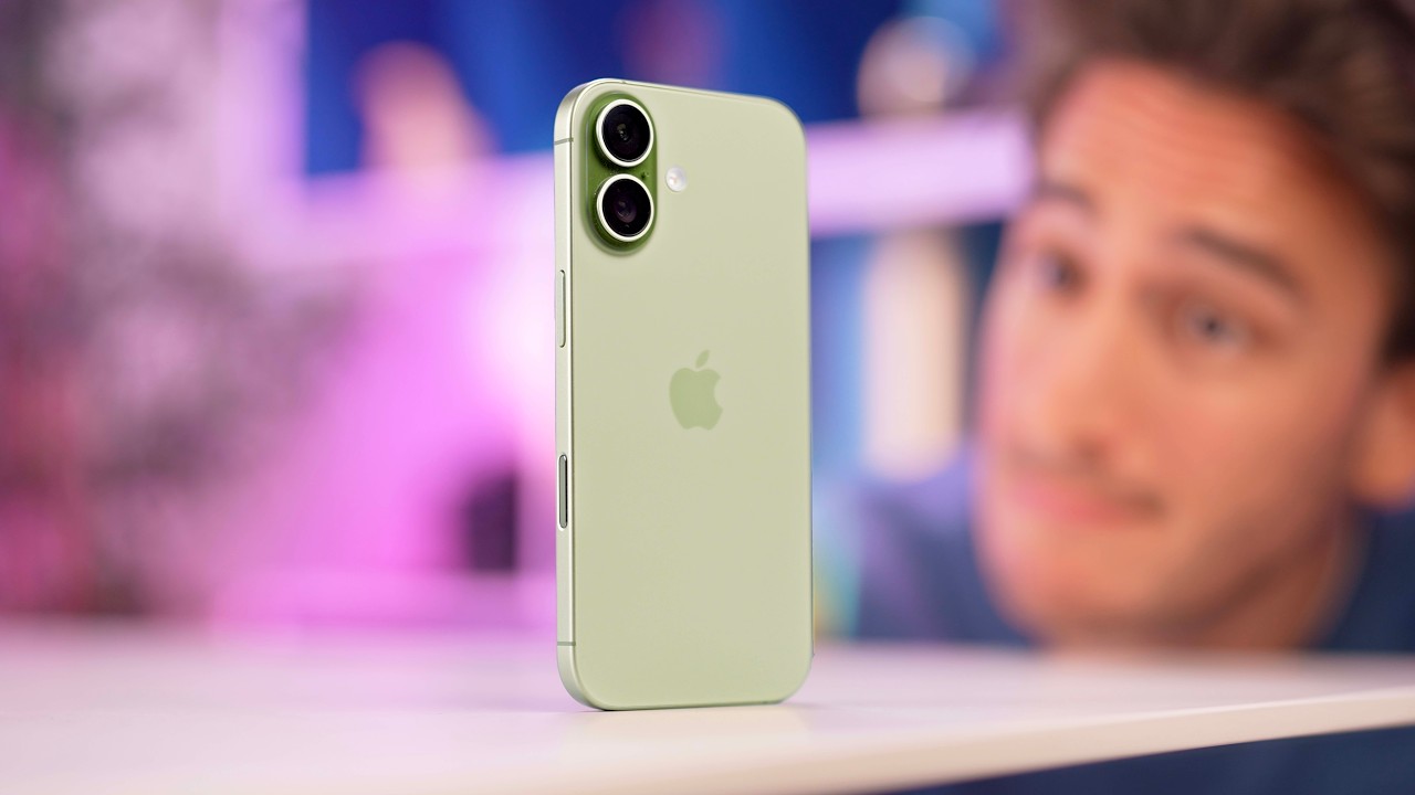 YouTube post by @TheiCollection for IPLN. Caption reads: iPhone 17 Review - The best iPhone right now?.