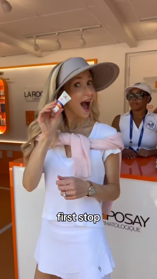 Instagram post by @drwhitneybowe for Dermstore. Caption reads: I was captain of my tennis team in high school and....