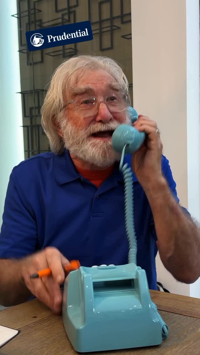 Instagram post by @retirementhouse for Prudential. Caption reads: [...] later. The hotline is always open. ☎️....